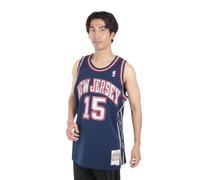 Mitchell & Ness - Maglia NBA Vince Carter New Jersey Nets 2006-07 Hardwood Classics, colore: Blu marino