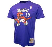 Mitchell & Ness T-shirt Name & Number (NBA | HWC | NFL), Toronto Raptors - Vince Carter, colore: Viola, XL