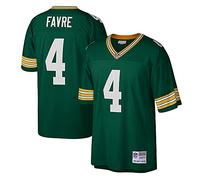 Mitchell & Ness Maglietta da uomo Green Bay Packers, Brett Favre #4, Verde, Celtic Green, XXL