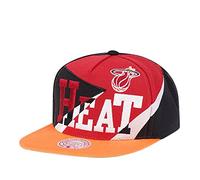 Mitchell & Ness Miami Heat NBA Multiply Hardwood Classic Snapback Cap, Nero , Taglia unica