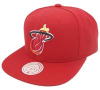 Mitchell & Ness Miami Heat Red Team Ground 2.0 Snapback Cap