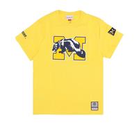 Mitchell & Ness - Michigan Wolverines Basketball Team T-Shirt - - Tops - Uomo - Giallo - S
