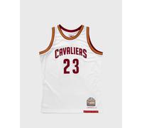 Mitchell & Ness NBA AUTHENTIC JERSEY CLEVELAND CAVALIERS WHITE 2015 LEBRON JAMES #23 men Jerseys white in taglia:L