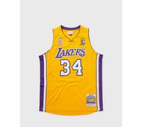 Mitchell & Ness NBA Authentic Jersey LA Lakers 2001-02 Shaquille O'Neal #34 men Jerseys yellow in taglia:S