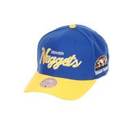 Mitchell & Ness NBA - Berretto da Baseball, Regolabile, con Visiera Curva, Basket, Bicolore