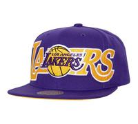 Mitchell & Ness NBA - Berretto integrale con chiusura a scatto frontale, Los Angeles Lakers, viola., Taglia unica