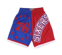 Mitchell & Ness - NBA Big Face Basketball Shorts - - Sport - Uomo - Blu - L