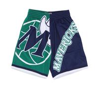 Mitchell & Ness - NBA Big Face Basketball Shorts - - Sport - Uomo - Verde - S