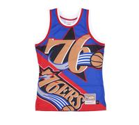 Mitchell & Ness - NBA Big Face Canotta Blu - -Sport -Uomo -Multicolore -M