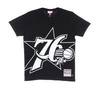Mitchell & Ness - NBA Big Face Tee Nero - -Tops -Uomo -Nero -L