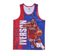 Mitchell & Ness - NBA Burst Mesh Tank Top - -Sport -Uomo -Multicolore -S