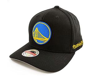 Mitchell & Ness NBA Classic Red Eazy Snapback Cap Golden State Warriors Black, Nero , Taglia unica