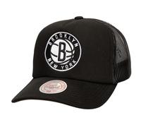 Mitchell & Ness NBA Evergreen Trucker Snapback Cap Brooklyn Nets Black, Nero , Taglia unica