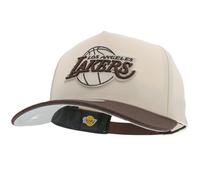 Mitchell & Ness NBA Fashion Basic 2T Pro Snapback Basecap, Crema, Bianco, Regolabile, Uomo, Donna, Bambini, Unisex, Primavera, Estate, Autunno, Inverno, Crema, Los Angeles Lakers, Taglia unica