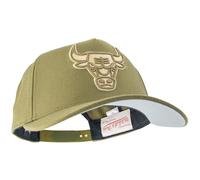 Mitchell & Ness NBA Fashion Basic Pro Snapback Basecap, Oliva, Bianco, regolabile, Uomo, Donna, Bambini, Unisex, Primavera, Estate, Autunno, Inverno, Oliva, Chicago Bulls, Taglia unica