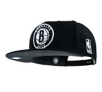 Mitchell & Ness NBA Flat Visor Snapback - Berretto da baseball regolabile, da uomo, donna, bambino, unisex, primavera, estate, autunno, inverno, nero, Brooklyn Nets, bordo 3D sul logo della squadra