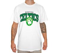 Mitchell & Ness NBA Hardwood Classics Team Arch T-Shirt - Boston Celtics, Bianco, S