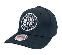 Mitchell & Ness NBA/HWC Team Ground 2.0 Classic Red Curved Snapback - Brooklyn Nets, Nero