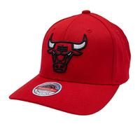 Mitchell & Ness NBA/HWC Team Ground 2.0 Classic Red Curved Snapback - Chicago Bulls, Rosso