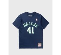 Mitchell & Ness NBA N&N TEE DALLAS MAVERICKS DIRK NOWITZKI men Shortsleeves|Team Tees blue in taglia:L