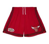 Mitchell & Ness NBA OVERTIME WIN MESH SHORTS VINTAGE LOGO CHICAGO BULLS men Sport & Team Shorts red in taglia:S