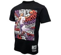 Mitchell & Ness NBA PLAYER ABSTRACT TEE TORONTO RAPTORS VINCE CARTER men Shortsleeves black in taglia:XL