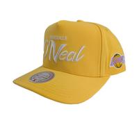 Mitchell & Ness NBA Pro Pinch Snapback Snapback Los Angeles Lakers Hardwood Classics Player Script Shaquille O'Neal Yellow