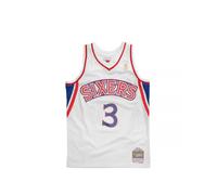 Mitchell & Ness NBA Swingman Jersey Philadelphia 76ers Home 1996-97 Allen Iverson #3 men Jerseys white in taglia:S
