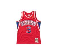 Mitchell & Ness NBA Swingman Jersey Philadelphia 76ers Road 1996-97 Allen Iverson #3 men Jerseys red in taglia:M