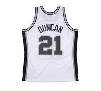 Mitchell & Ness NBA Swingman Jersey, San Antonio Spurs 1989-99, Tim Duncan, Hardwood Classics, White, L