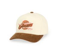 Mitchell & Ness NBA Tawny Pro Crown Snapback Basecap, regolabile, uomini, donne, bambini, unisex, primavera, estate, autunno, inverno, Cleveland Cavaliers - Panna/Marrone/Arancione), Taglia unica
