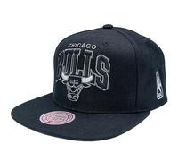 Mitchell & Ness NBA Team Arch Snapback Cap Chicago Bulls Black, Nero , Taglia unica