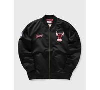 Mitchell & Ness NBA TEAM LEADER SATIN BOMBER VINTAGE LOGO CHICAGO BULLS men Bomber Jackets black in taglia:S