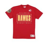Mitchell & Ness - NBA Team OG 2.0 Premium Vintage Logo Tee - - Sport - Uomo - Rosso - L