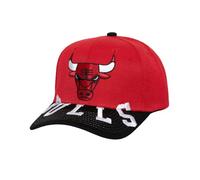 Mitchell & Ness NBA Underarch Pro Snapback Cap Chicago Bulls, Colore: rosso, Taglia unica