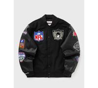 Mitchell & Ness NFL BLACK OUT COLLECTION VARSITY JACKET VINTAGE LOGO LAS VEGAS RAIDERS men Bomber Jackets black in taglia:XL