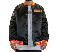 Mitchell & Ness NFL Heavyweight Satin Jacket, Cincinnati Bengals, nero, M