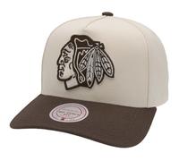 Mitchell & Ness NHL Fashion Basic 2T Pro Snapback - Berretto da baseball Chicago Blackhawks, colore: Crema