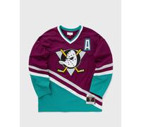 Mitchell & Ness NHL JERSEY ANAHEIM DUCKS 1996 TEEMU SELANNE #8 men Jerseys green|purple in taglia:S