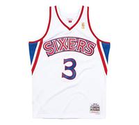 Mitchell & Ness Philadelphia 76ers 3 Allen Iverson White Replica Swingman Jersey 2.0 HWC - Maglia da Basket
