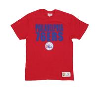 Mitchell & Ness - Philadelphia 76ers NBA Tee - -Tops -Uomo -Rosso -S