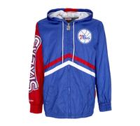Mitchell & Ness - Philadelphia 76ers Windbreaker - -Sport -Uomo -Blu -L