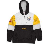 Mitchell & Ness Pittsburgh Steelers Giacca A Zip Nera Windbreaker Surprise Win