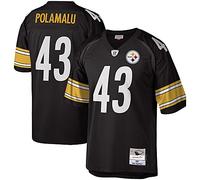 Mitchell Ness Replica della maglia Troy Polamalu Pittsburgh Steelers edizione 2005 colore Nero Uomo XLarge