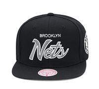 Mitchell & Ness Script di squadra 2.0 Snapback Brooklyn Nets, nero, Taglia unica
