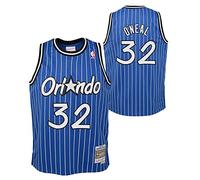 Mitchell & Ness Shaq O'Neal #32 Orlando Magic 1994-95 Youth Swingman NBA - Maglia da calcio, colore: Blu