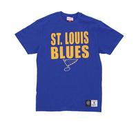 Mitchell & Ness - Stlblu Leggendaria Magliette Slub Manica Corta - - Tops - Uomo - Blu - S