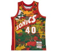 Mitchell & Ness Swingman Mesh Jersey Seattle Supersonics Asian Shawn Kemp, multicolore, S