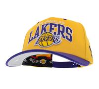 Mitchell & Ness Team Arch Cappellino da Baseball con Chiusura Classic Red Snapback - Los Angeles Lakers (Giallo/Viola)