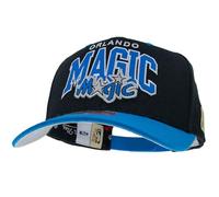 Mitchell & Ness Team Arch Cappellino da Baseball con Chiusura Classic Red Snapback - Orlando Magic (Nero/Blu Reale)